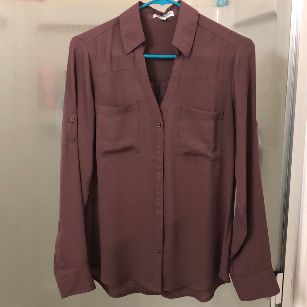 Express slim fit portofino shirt